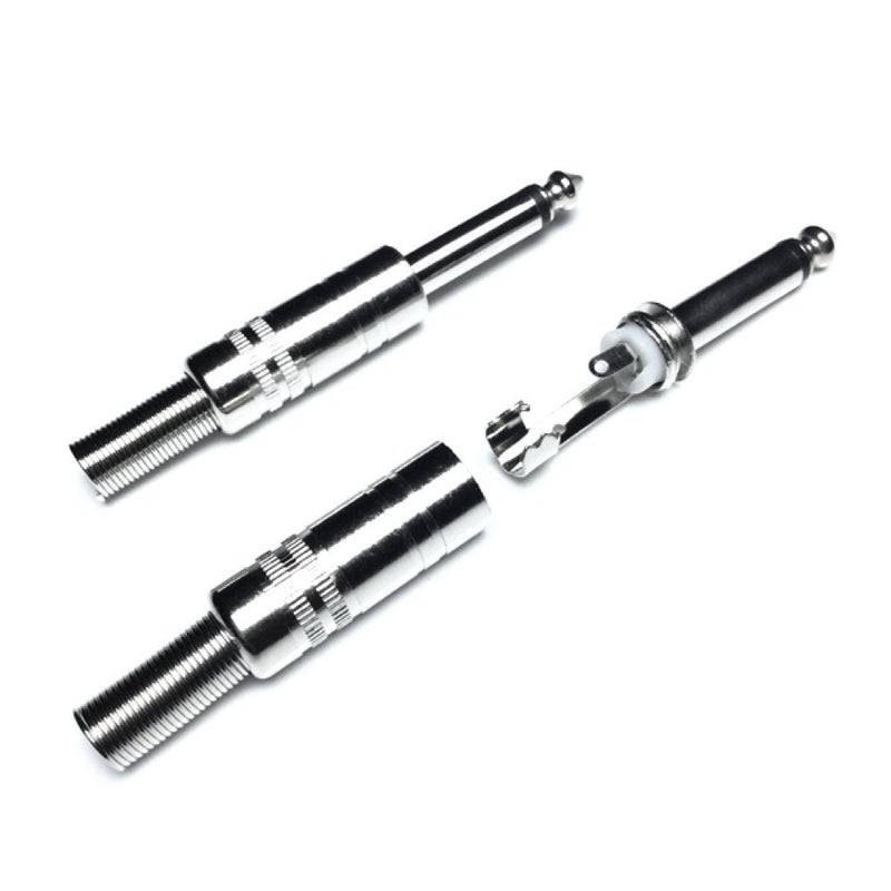 CESS 6.35mm 1/4 inch Mono Audio Phono Tone Cable Connector - 1/4 TS Guitar Cable Connector (10 Pack) - Image 2